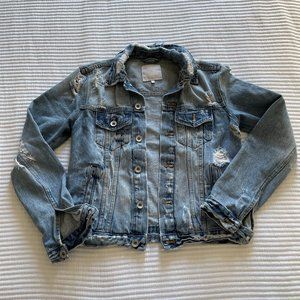 Zara TRF Vintage Denim Jacket - Sz XS